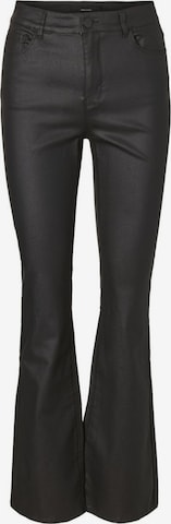 Vero Moda Curve Flared Broek 'SIGA' in Zwart: voorkant