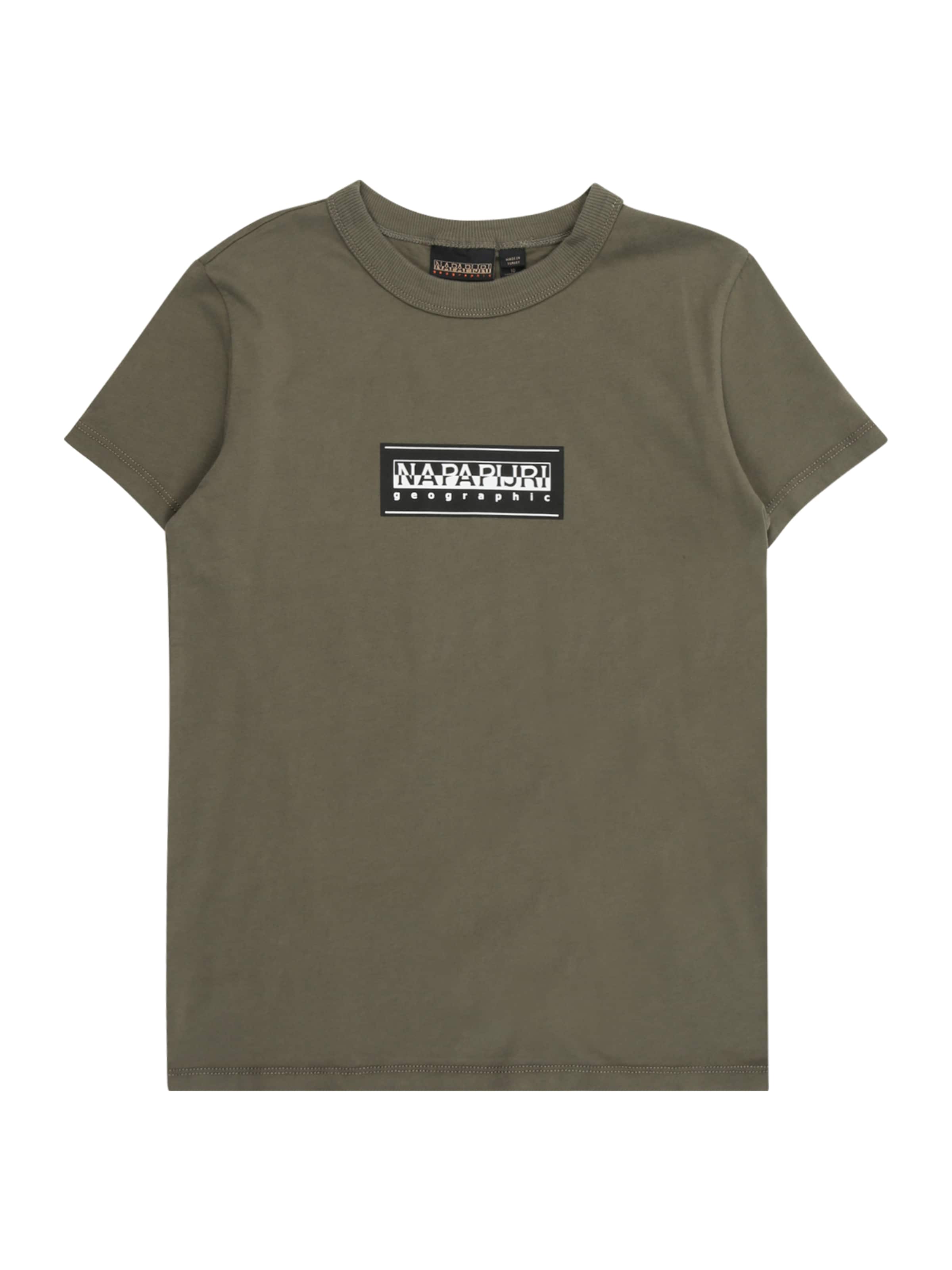 NAPAPIJRI Футболка 'K S-CHAMOIS' в Зеленый: спереди