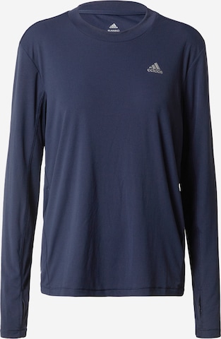 ADIDAS SPORTSWEAR - Camiseta funcional '3-Stripes Brand Love' en azul: frente