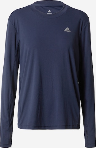 ADIDAS SPORTSWEAR Funktionsbluse '3-Stripes Brand Love' i blå: forside