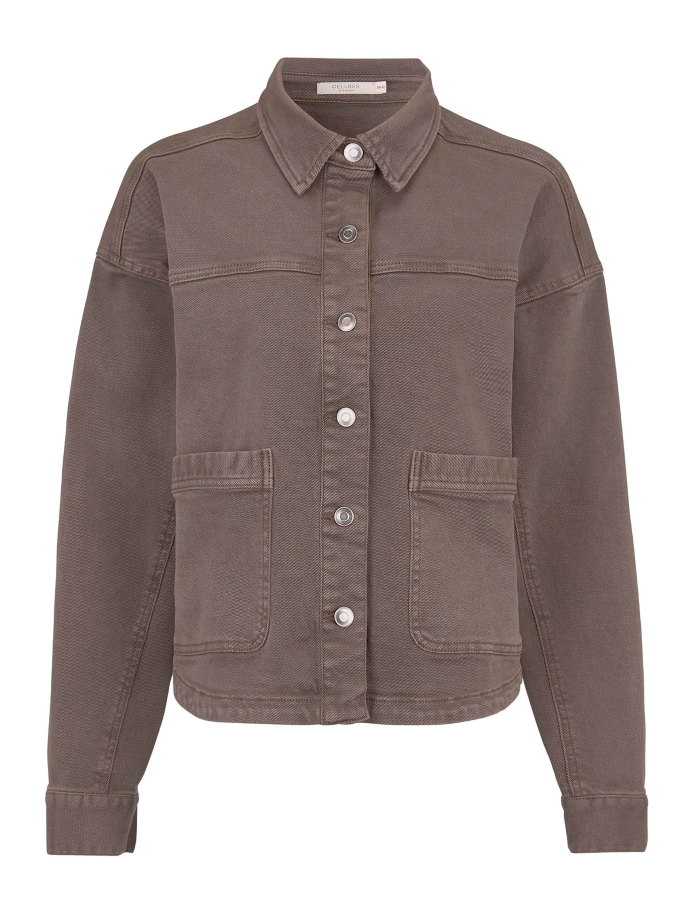 Cellbes of Sweden Jeansjacke mit Stretch in Braun: Vorderseite