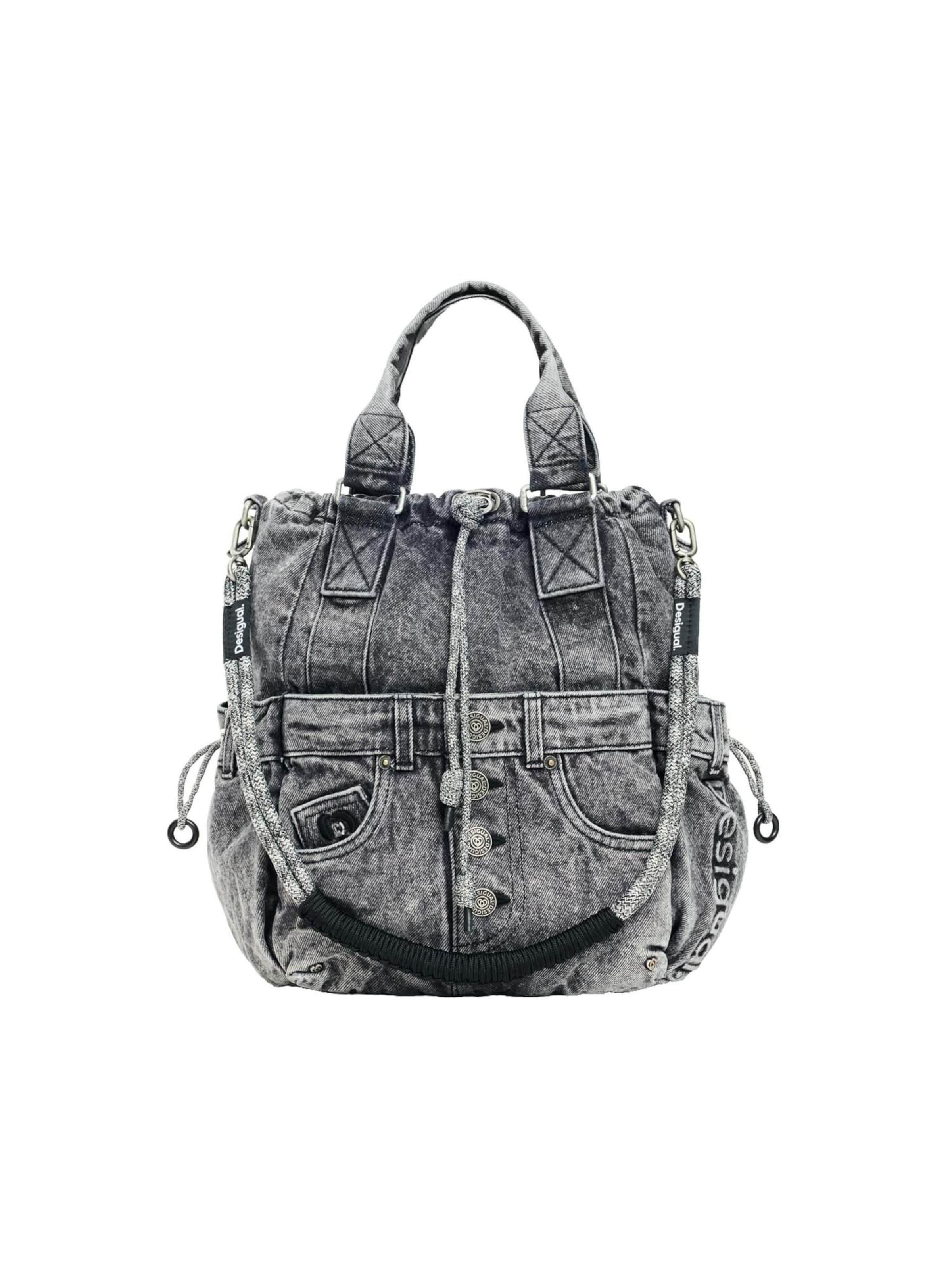Desigual Rucksack in One Size in black denim, Produktansicht