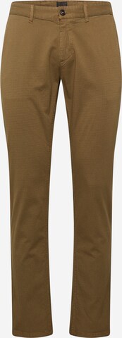 BOSS Slim fit Chino Pants in Green: front