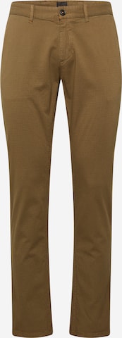 BOSS Orange - Slimfit Calças chino em verde: frente