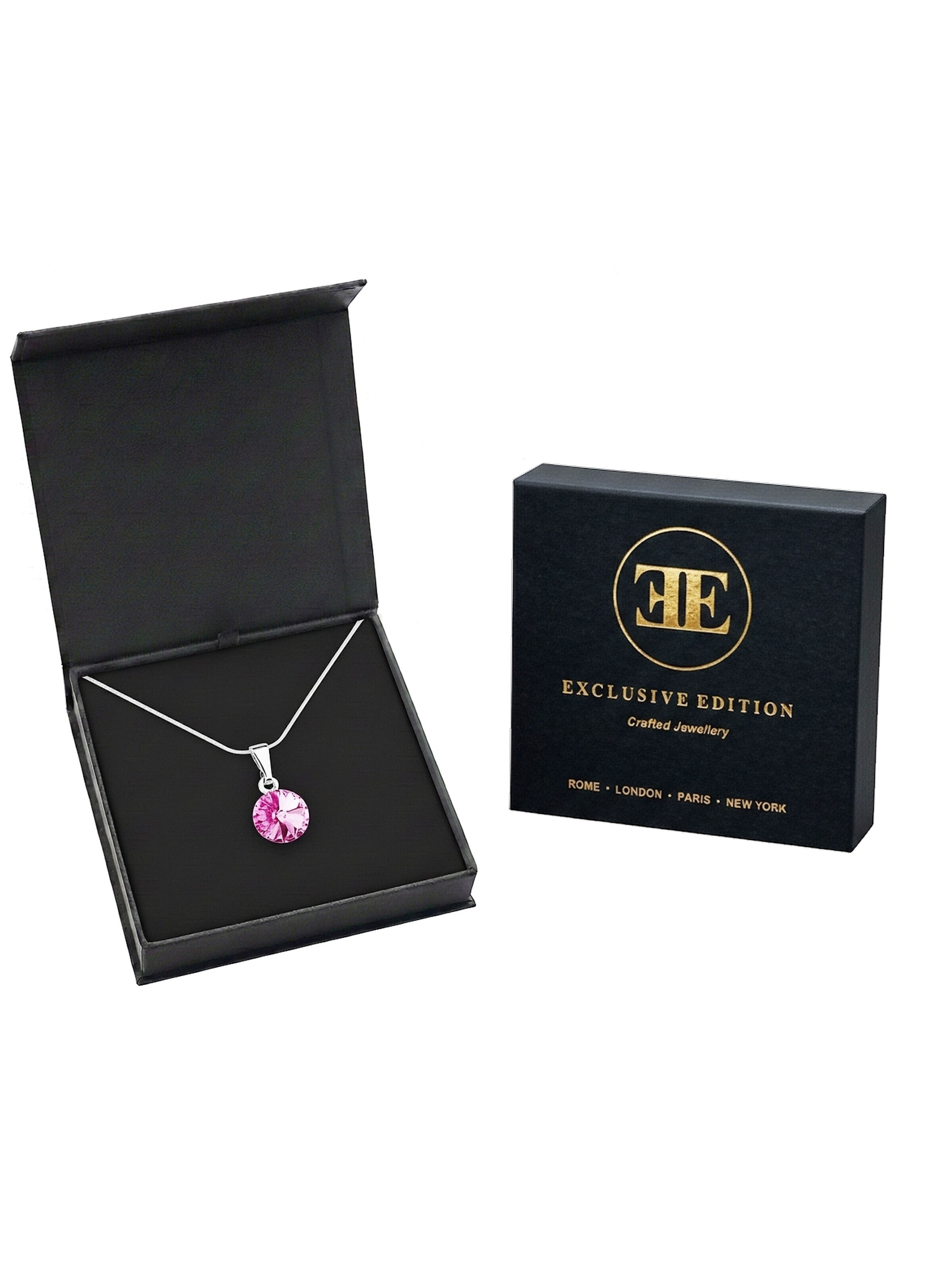 EXCLUSIVE EDITION Řetízek 'Rivoli adorned with Swarovski crystals' – pink