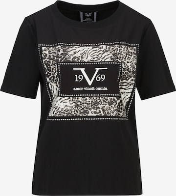 19V69 ITALIA Shirt 'Bellara' in Zwart: voorkant