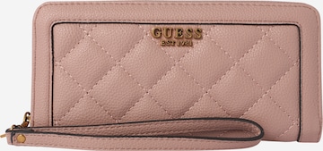 GUESS Wallet 'Abey' in Pink: front