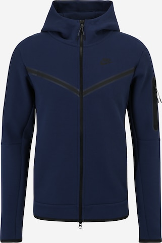 Veste de survêtement Nike Sportswear en bleu : devant