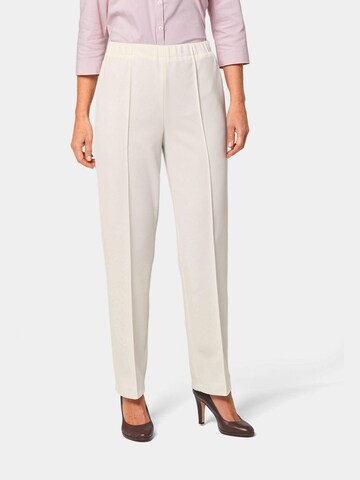Regular Pantalon Goldner en beige : devant