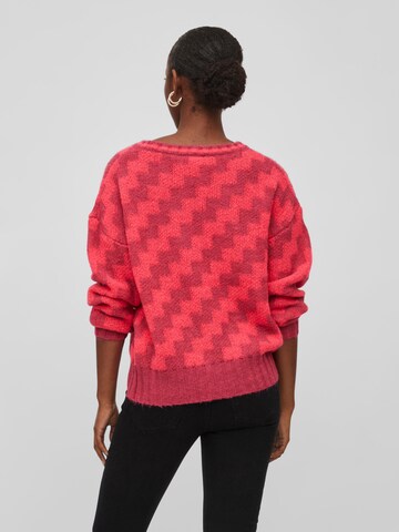 VILA Sweater 'Emilia' in Pink
