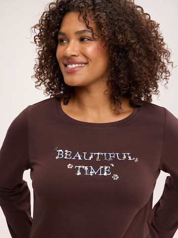 T-shirt Fiorella Rubino en marron