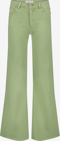 Fabienne Chapot Wide leg Broek 'Eva' in Groen: voorkant