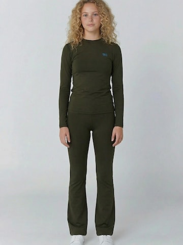 SPORTKIND Wide leg Sportbroek 'Jazzpants Regular' in Groen