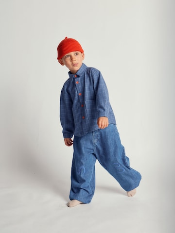 Maru + Bo Shirts 'CHECKED SHIRT WITH POCKETS' i blå