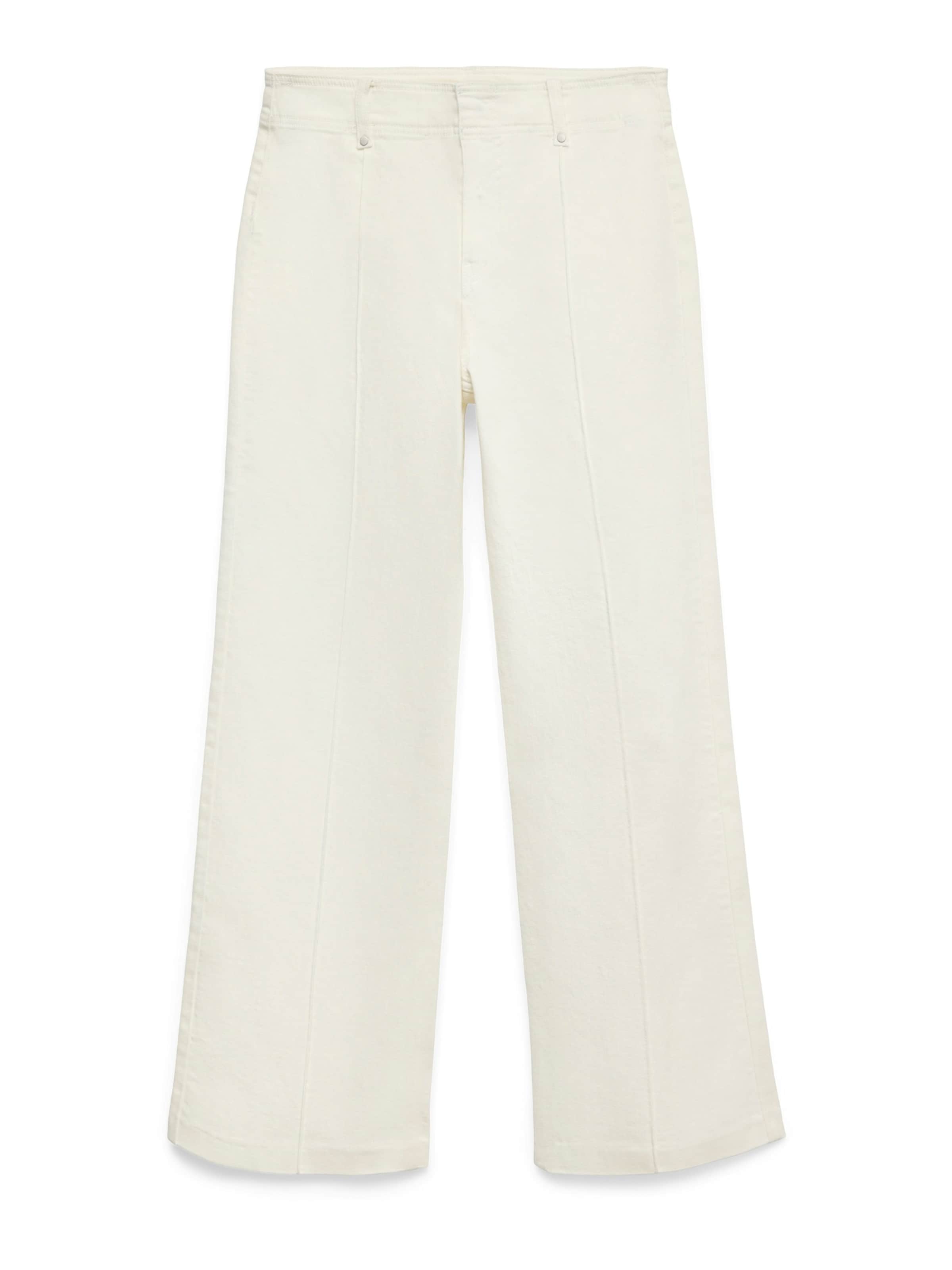 VERO MODA Široke hlačnice Kavbojke 'VMMARLA' | bela barva: sprednja stran