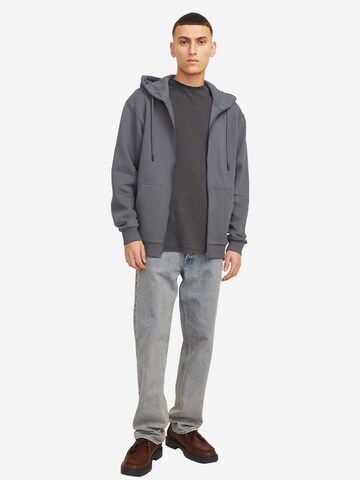 JACK & JONES Sweatjacke 'Bradley' in Grau