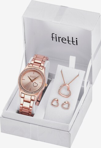 FIRETTI Jewelry Set in Gold: front