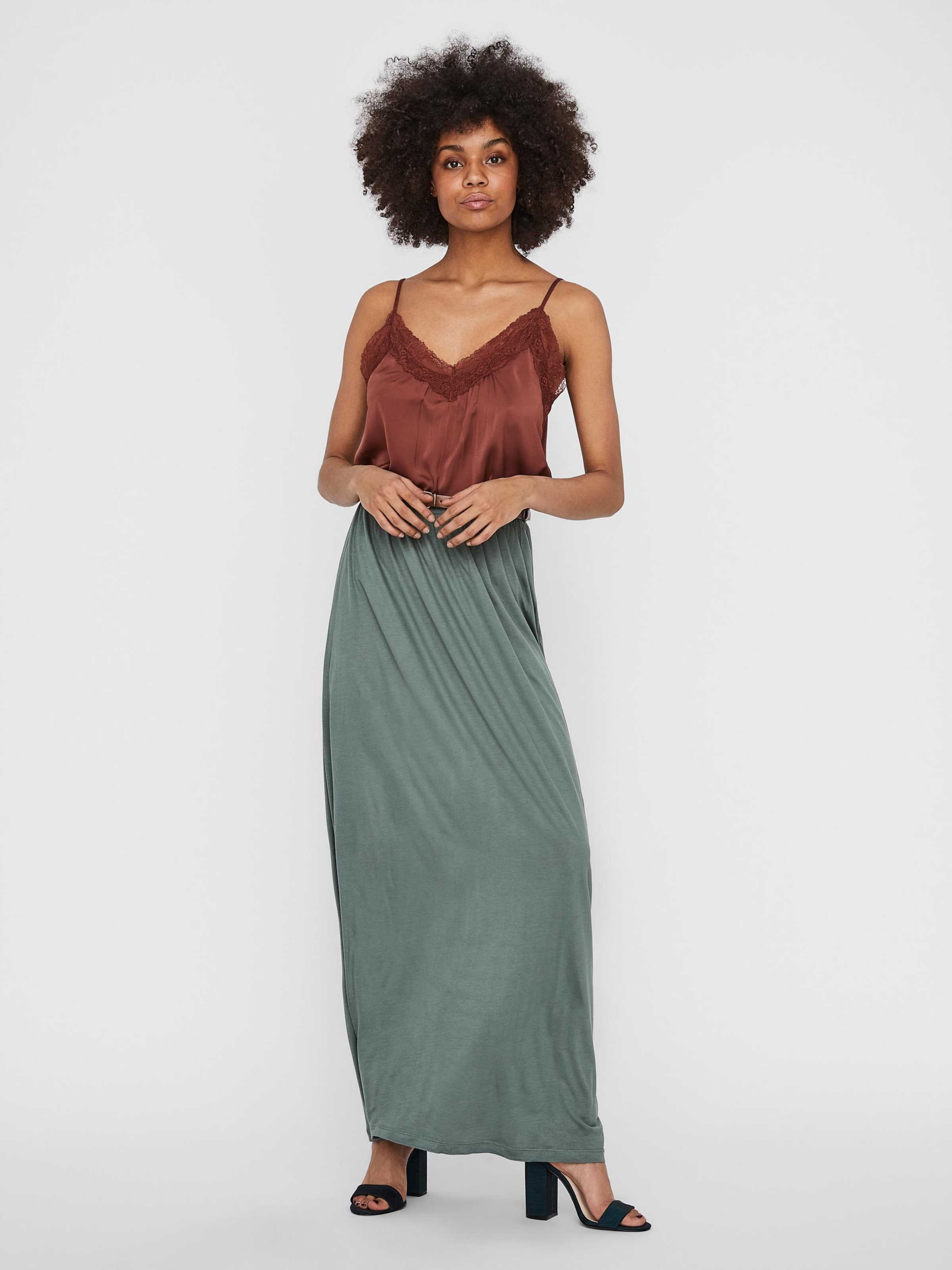 Jupe LINN VERO MODA en Vert Pastel ABOUT YOU