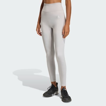 Skinny Pantaloni sportivi 'Optime Essentials' di ADIDAS PERFORMANCE in grigio: frontale