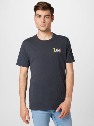Lee Shirt 'LIVING THE LIFE' in Black: front