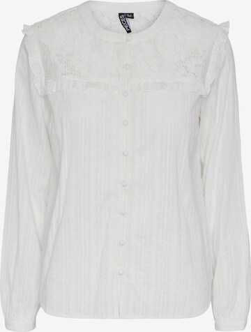 PIECES Blouse 'MILANA' in Wit: voorkant