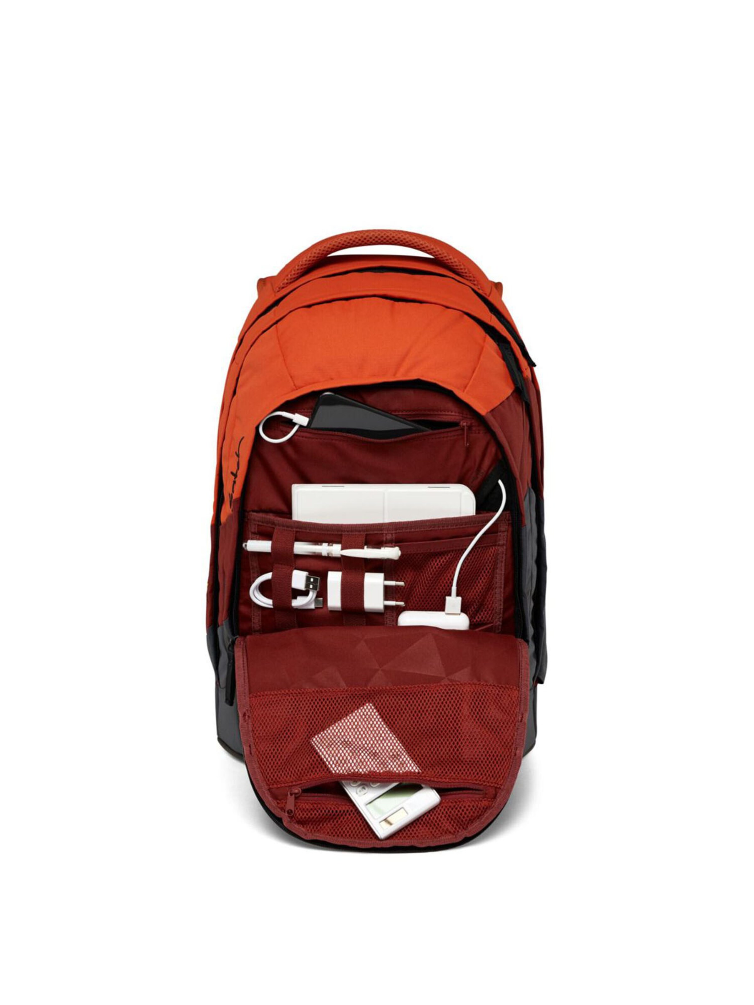 Satch Backpack 'NOW OR NEVER' in Red