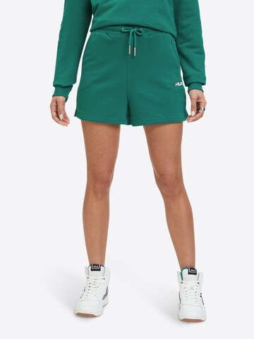 FILA Normalny krój Spodnie sportowe w kolorze zielony: przód