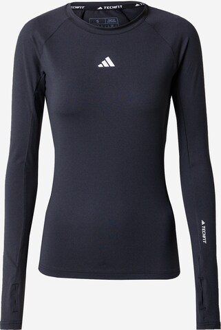 ADIDAS PERFORMANCE Functioneel shirt in Zwart: voorkant