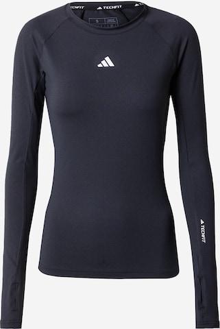 T-shirt fonctionnel ADIDAS PERFORMANCE en noir : devant