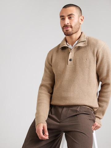 Jack & Jones Premium Pulover 'JPRBLURICHARD' | rjava barva: sprednja stran