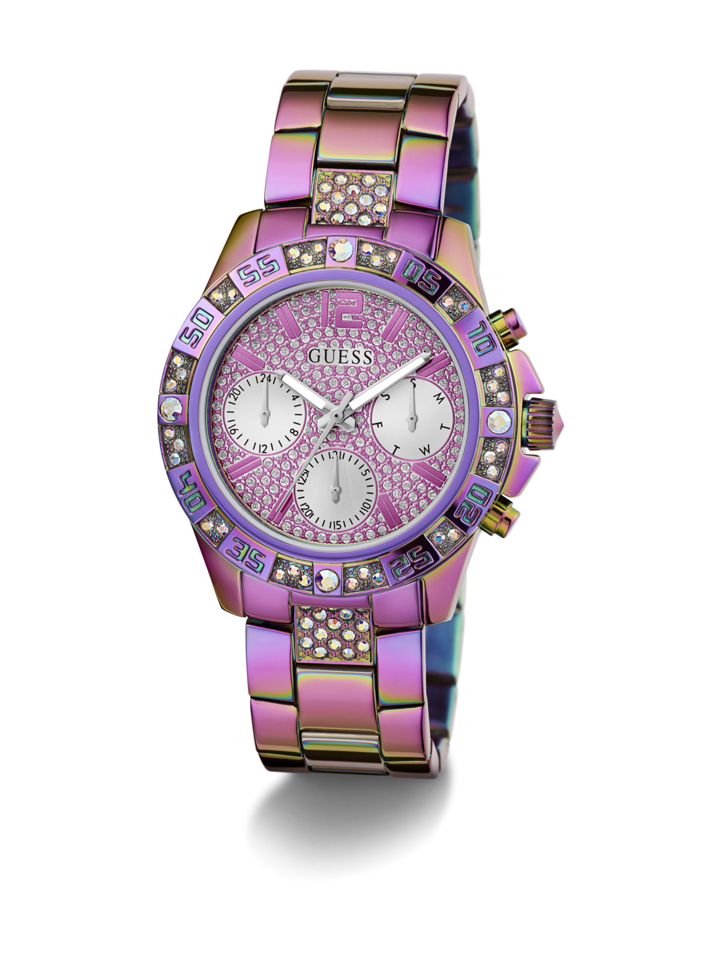 GUESS Analog watch 'Majesty' in Mixed colours