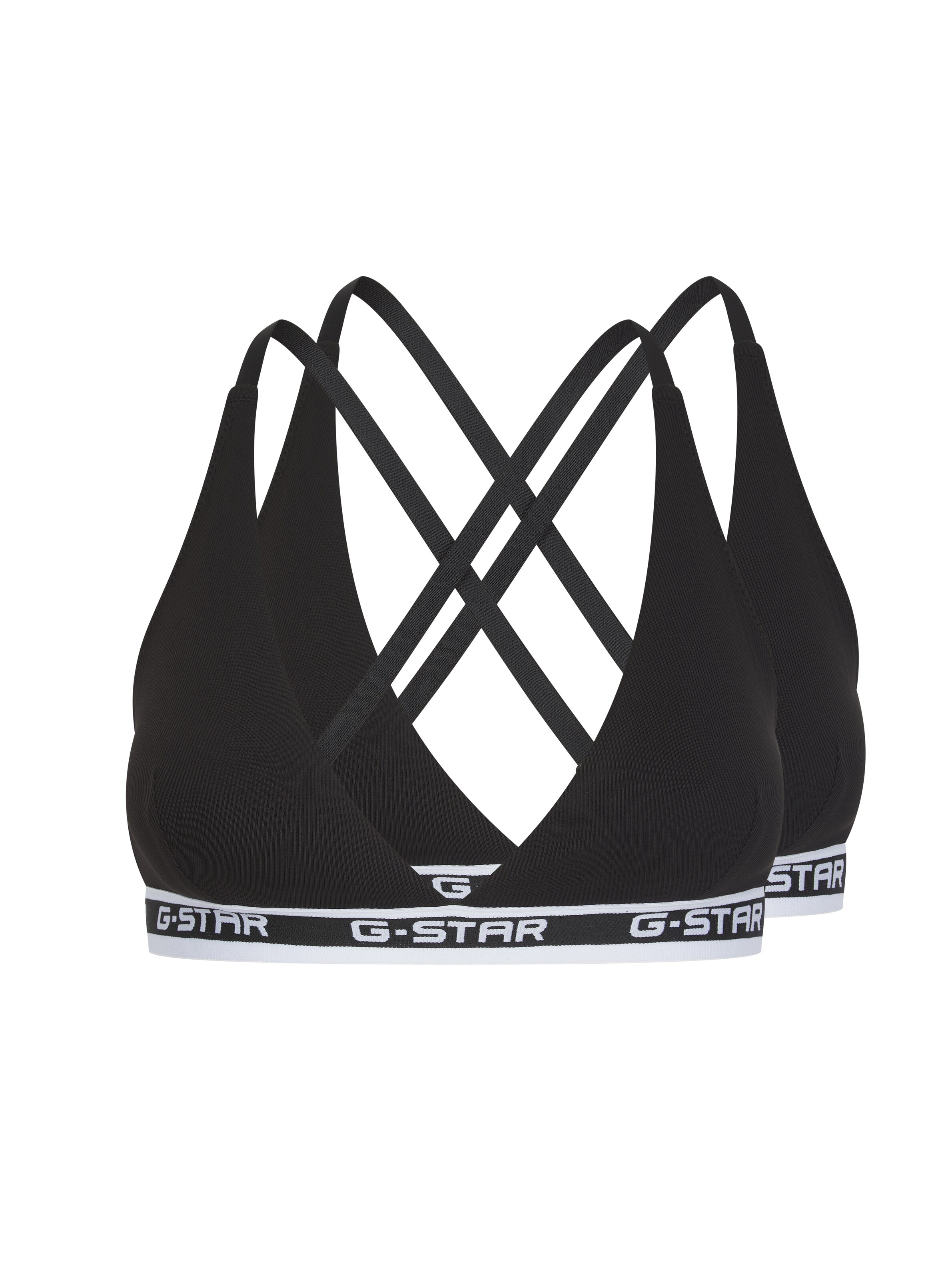 G-STAR Triangel BH in Schwarz: Vorderseite