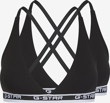 Triunghi Sutien de la G-STAR pe negru: față
