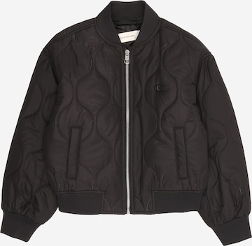 Giacca di mezza stagione di Calvin Klein Jeans in nero: frontale