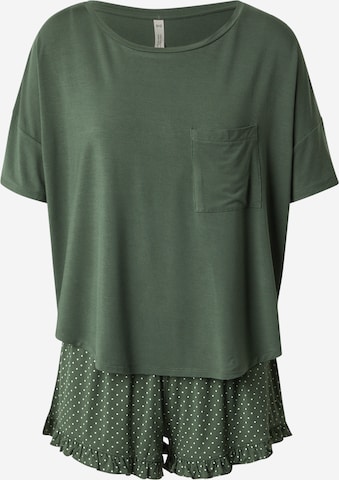 zaļš Hunkemöller Pidžama ar šortiem: no priekšpuses