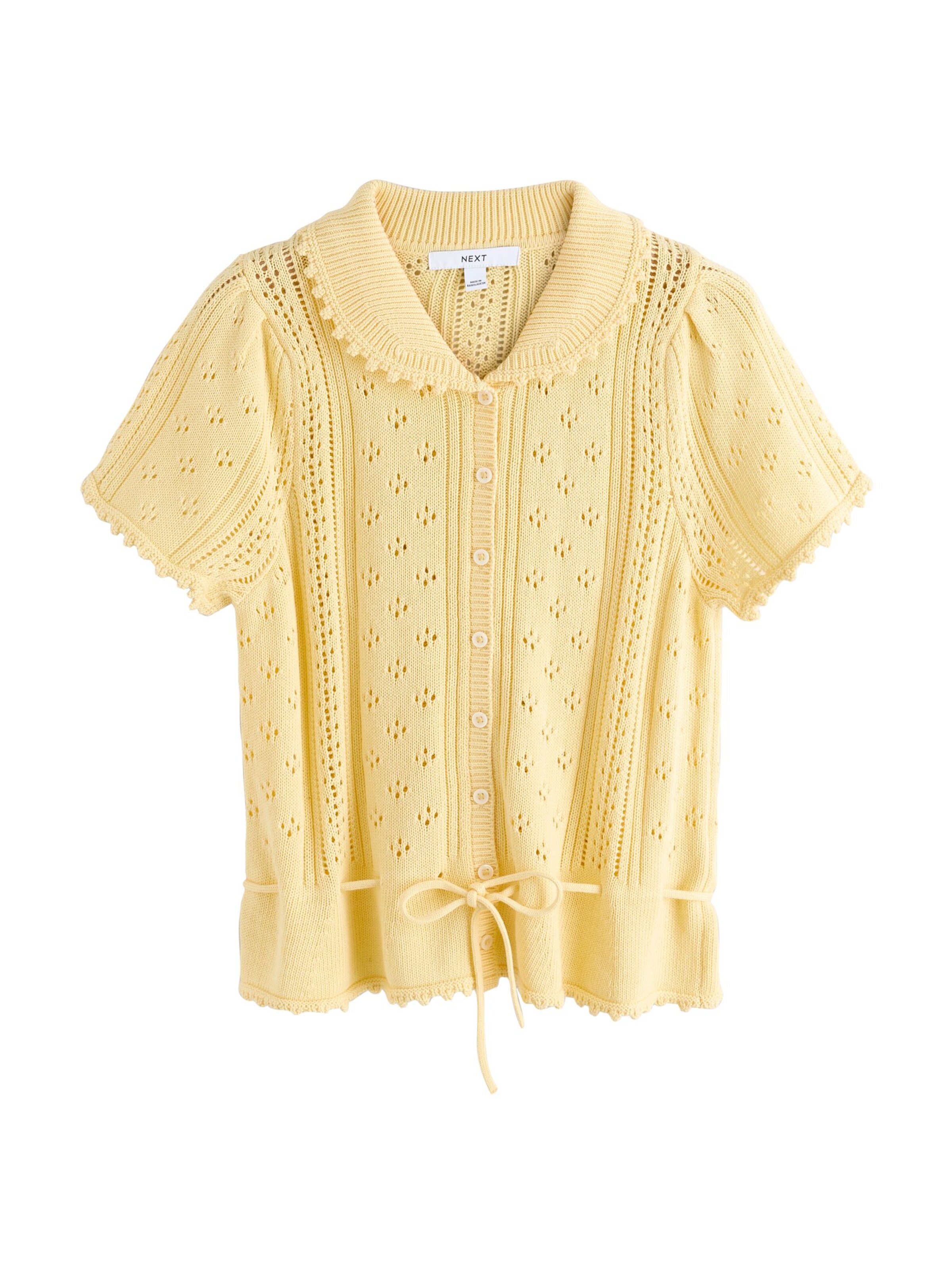 Next Strickjacke in Gelb: Vorderseite