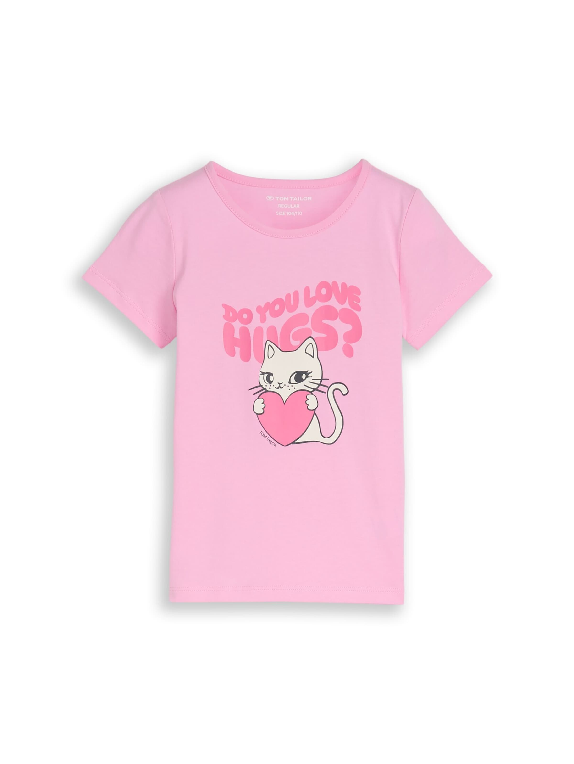 TOM TAILOR Shirt in Pink / Rose / White, Item view