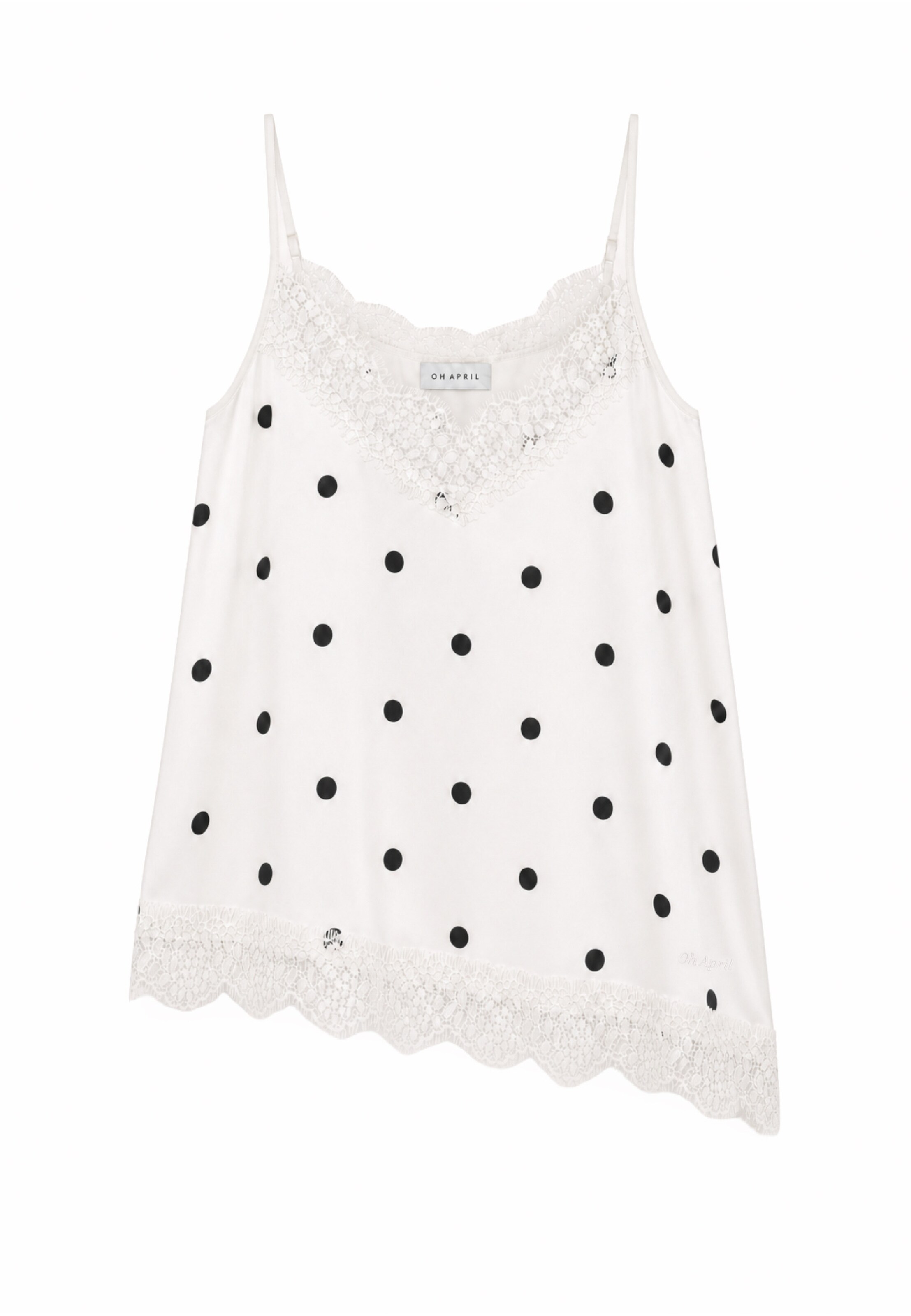 OH APRIL Top 'Tami' in White: front