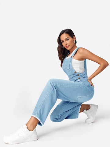 mėlyna Imily Bela Laisvas Džinsinis kombinezonas