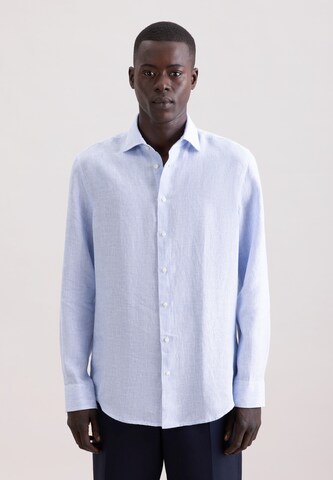 SEIDENSTICKER Comfort Fit Hemd in Blau: Vorderseite