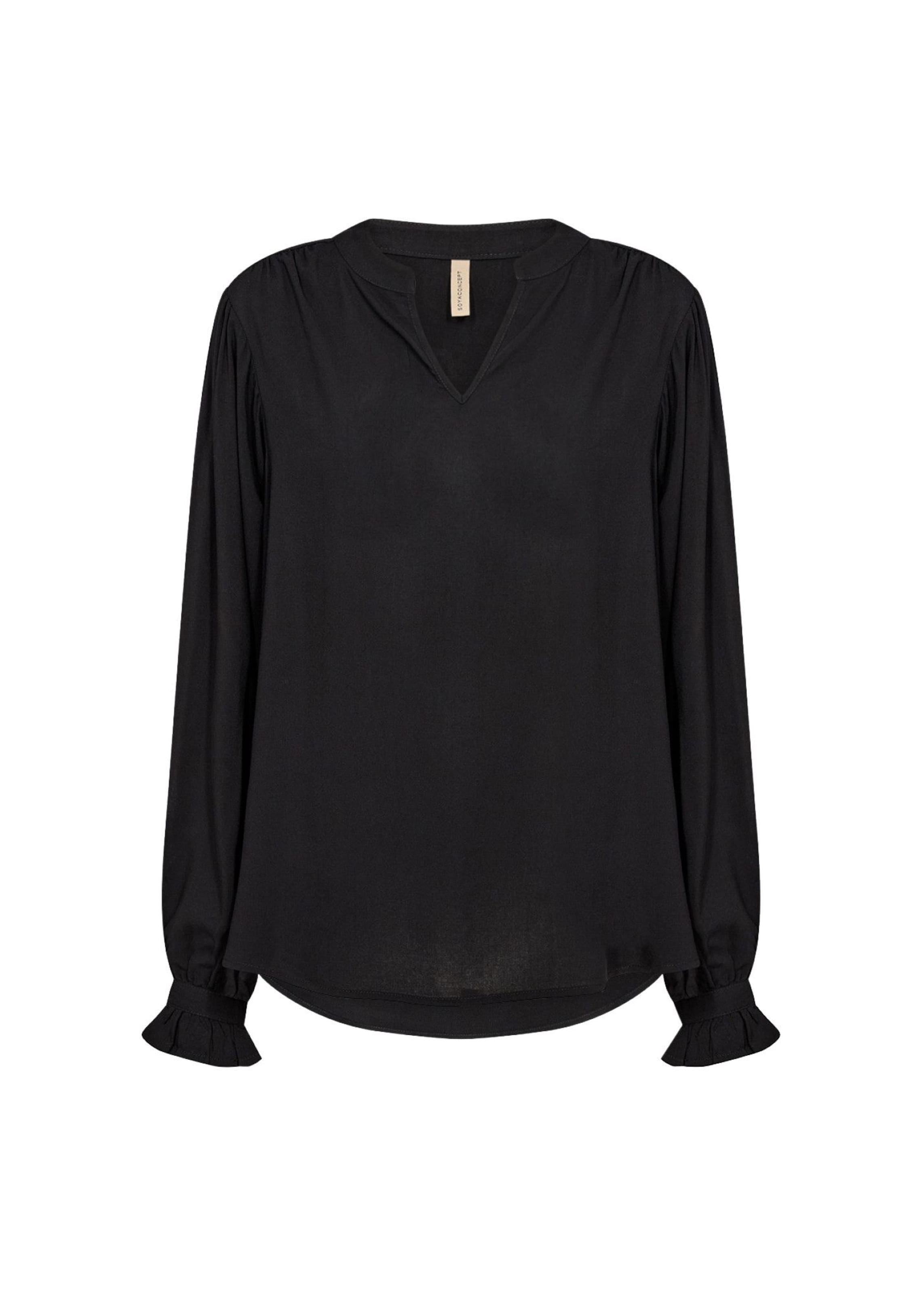 Chemisier 'RADIA' Soyaconcept en noir : devant