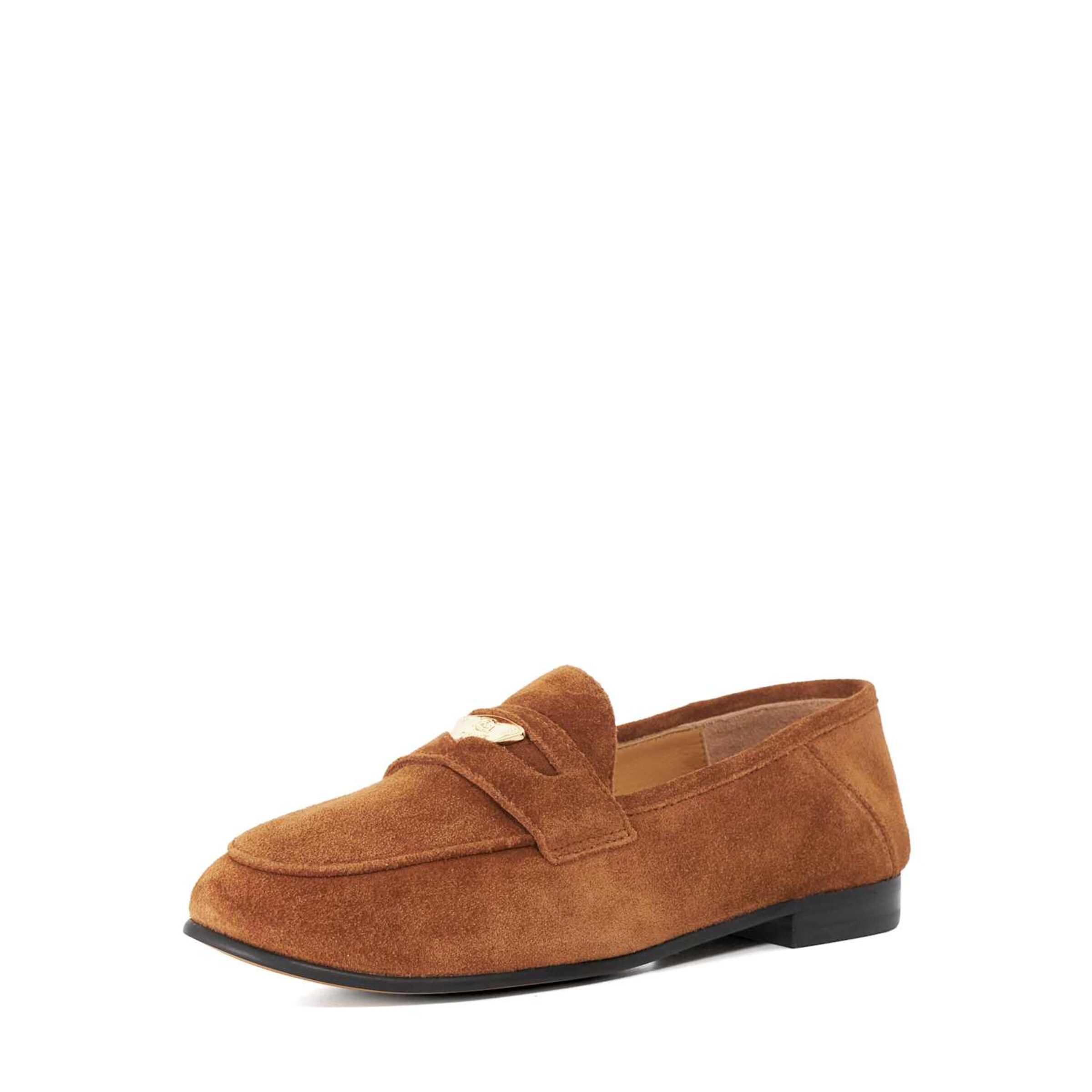 Dune LONDON Slipper in Braun: Vorderseite