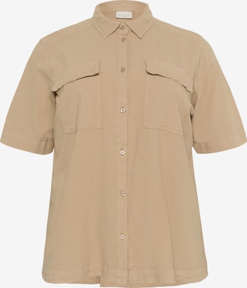 KAFFE CURVE - Blusa 'KCNana Liah' em bege: frente