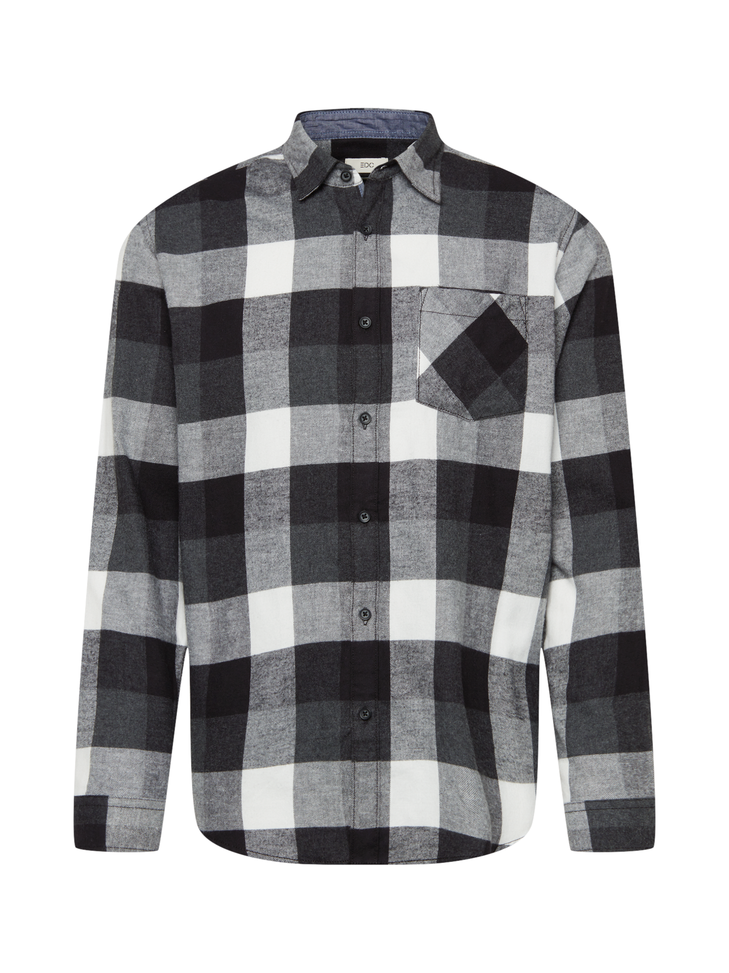 Abbigliamento Camicie da uomo EDC BY ESPRIT Camicia in Antracite, Grigio Sfumato 