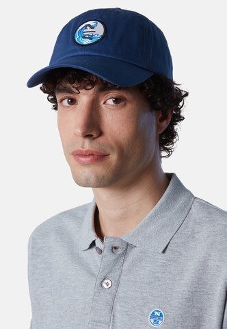 North Sails Baseball Cap mit Schriftzug in Blau: predná strana