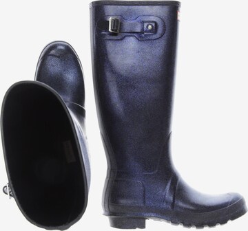 HUNTER Dress Boots in 40 in Blue: front