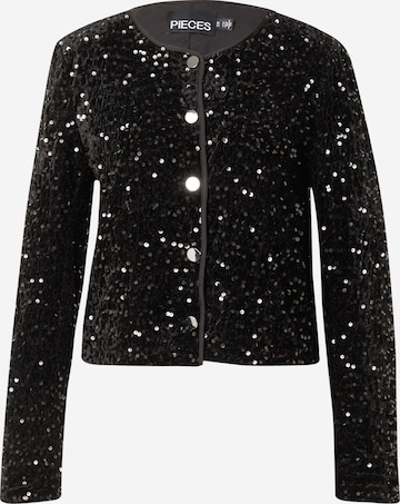 PIECES Välikausitakki 'PCNEISA' värissä musta: etupuoli