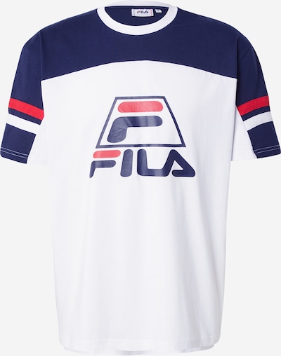 Sportiniai marškinėliai 'LONDERZEEL' iš FILA, spalva – tamsiai mėlyna / raudona / balta, Prekių apžvalga