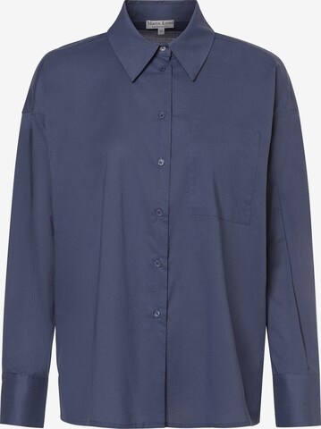 Marie Lund Blouse in Blauw: voorkant