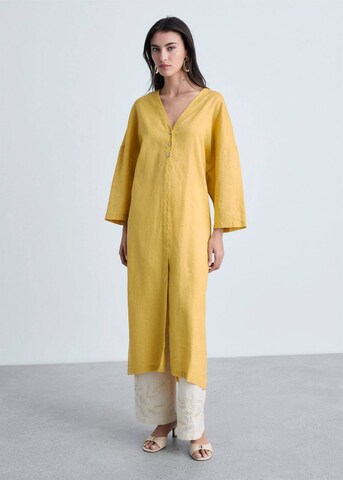 MANGO Kleid 'Tote-A' in Gelb: Vorderseite